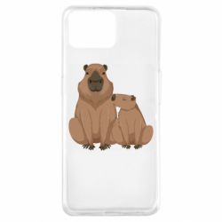 Чехол для Oppo A73 Две капибары - PrintSalon