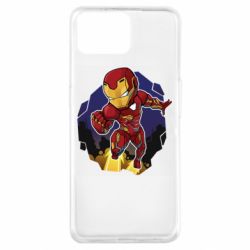Чехол для Oppo A73 Flying Iron man - PrintSalon