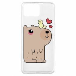 Чехол для Oppo A73 Капибара с цыпленком - PrintSalon