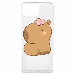 Чохол для Oppo A73Капібара з квіткою - PrintSalon