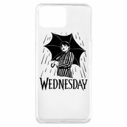 Чохол для Oppo A73Венздей Вдамс и зонт - PrintSalon