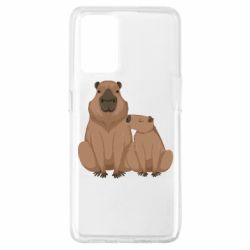 Чехол для Oppo A74 4G Две капибары - PrintSalon