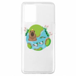 Чехол для Oppo A74 4G Капибара в воде - PrintSalon