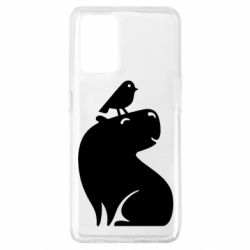 Чохол для Oppo A74 4G Копібара та Пташка - PrintSalon