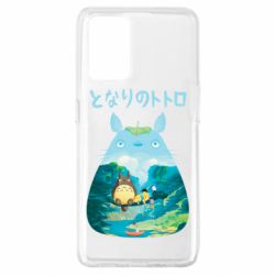 Чехол для Oppo A74 4G Тоторо на рыбалке - PrintSalon