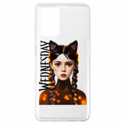 Чехол для Oppo A74 4G Венздей кошка - PrintSalon