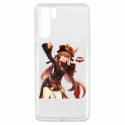 Чехол для Oppo A91/Reno3 Ху Тао Геншин - PrintSalon