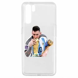Чохол для Oppo A91 / Reno3Мессі цілує кубок