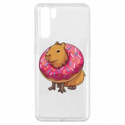 Чехол для Oppo A91/Reno3 Пончик с капибарой - PrintSalon