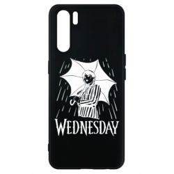 Чохол для Oppo A91 / Reno3Венздей Вдамс и зонт - PrintSalon