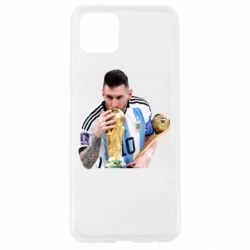 Чехол для Oppo A92s Месси целует кубок
