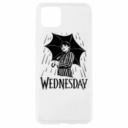 Чохол для Oppo A92sВенздей Вдамс и зонт - PrintSalon