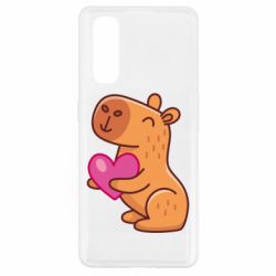 Чехол для Oppo Find X2 Капибара сердечко - PrintSalon