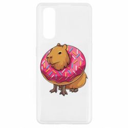 Чехол для Oppo Find X2 Пончик с капибарой - PrintSalon