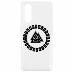 Чехол для Oppo Find X2 Scandinavian Runes And Walknut - PrintSalon