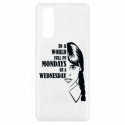 Чехол для Oppo Find X2 Wednesday girl - PrintSalon