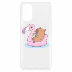 Чехол для Oppo Reno 4 Capybara Chilling - PrintSalon