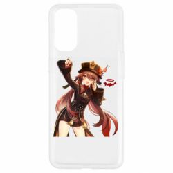 Чехол для Oppo Reno 4 Ху Тао Геншин - PrintSalon