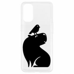 Чохол для Oppo Reno 4Копібара та Пташка - PrintSalon