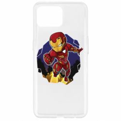 Чехол для Oppo Reno 4 Lite Flying Iron man - PrintSalon