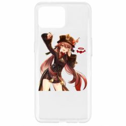 Чехол для Oppo Reno 4 Lite Ху Тао Геншин - PrintSalon