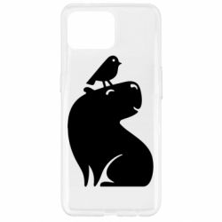 Чохол для Oppo Reno 4 Lite Копібара та Пташка - PrintSalon