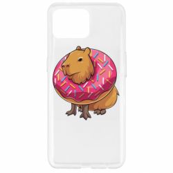Чехол для Oppo Reno 4 Lite Пончик с капибарой - PrintSalon