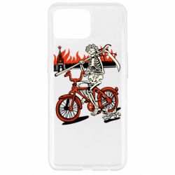 Чехол для Oppo Reno 4 Lite Смерть с косой в винке! Горящий кремль