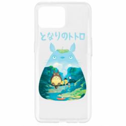 Чехол для Oppo Reno 4 Lite Тоторо на рыбалке