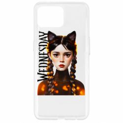 Чехол для Oppo Reno 4 Lite Венздей кошка - PrintSalon