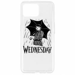 Чохол для Oppo Reno 4 Lite Венздей Вдамс и зонт - PrintSalon