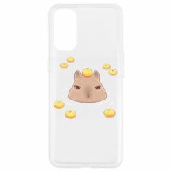 Чехол для Oppo Reno 4 Морда капибары - PrintSalon