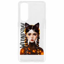 Чехол для Oppo Reno 4 Pro Венздей кошка - PrintSalon