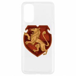Чехол для Oppo Reno 4 Cтарая эмблема Гриффиндор - PrintSalon