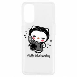 Чехол для Oppo Reno 4 Wednesday Hello Kitty - PrintSalon