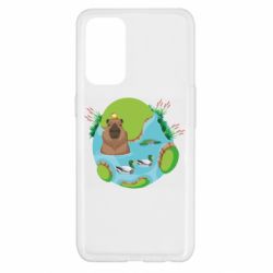 Чехол для Oppo Reno 5 4G Капибара в воде - PrintSalon