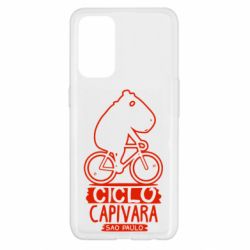 Чехол для Oppo Reno 5 4G Капибара на велосипеде - PrintSalon