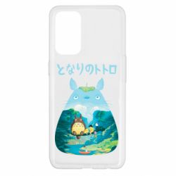 Чехол для Oppo Reno 5 4G Тоторо на рыбалке - PrintSalon