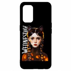 Чехол для Oppo Reno 5 4G Венздей кошка - PrintSalon