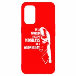 Чехол для Oppo Reno 5 4G Wednesday girl - PrintSalon
