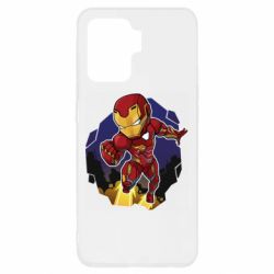 Чехол для Oppo Reno 5 Lite Flying Iron man - PrintSalon