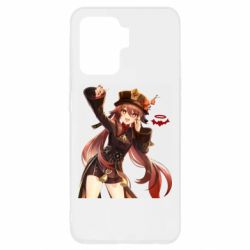 Чехол для Oppo Reno 5 Lite Ху Тао Геншин - PrintSalon