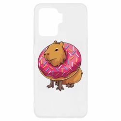 Чехол для Oppo Reno 5 Lite Пончик с капибарой - PrintSalon