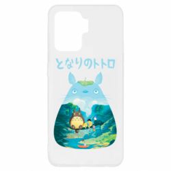 Чехол для Oppo Reno 5 Lite Тоторо на рыбалке - PrintSalon