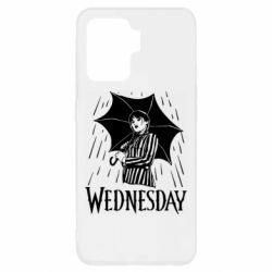 Чохол для Oppo Reno 5 Lite Венздей Вдамс и зонт - PrintSalon