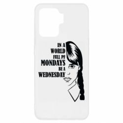 Чехол для Oppo Reno 5 Lite Wednesday girl - PrintSalon