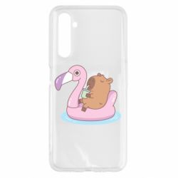 Чехол для Realme 6 Capybara Chilling - PrintSalon