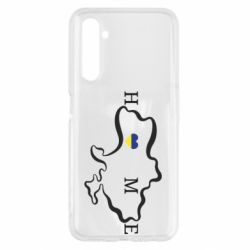 Чехол для Realme 6 Home. Map of Ukraine - PrintSalon