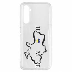 Чехол для Realme 6 Pro Home. Map of Ukraine - PrintSalon