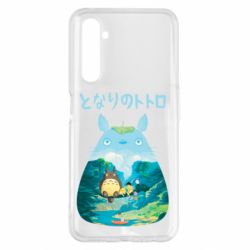 Чехол для Realme 6 Pro Тоторо на рыбалке - PrintSalon